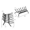 Fireplace Log Grate for Indoor/Outdoor Fire Pit Fireplace
